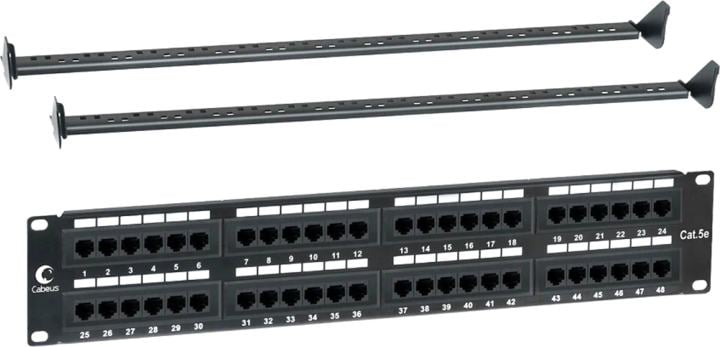 PL-48-Cat.5e-Dual Cabeus PL-48-Cat.5e-Dual IDC  Dual IDC, с задним  кабельным  организатором