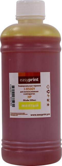 Чернила EasyPrint I-H500Y  Yellow  для  HP (500мл)