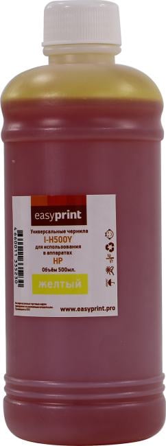 Чернила EasyPrint I-H500Y  Yellow  для  HP (500мл)
