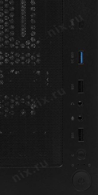 ACC-3501 Корпус Accord 3501 черный без БП ATX 2xUSB2.0 1xUSB3.0 1xUSB3.1  audio bott PSU