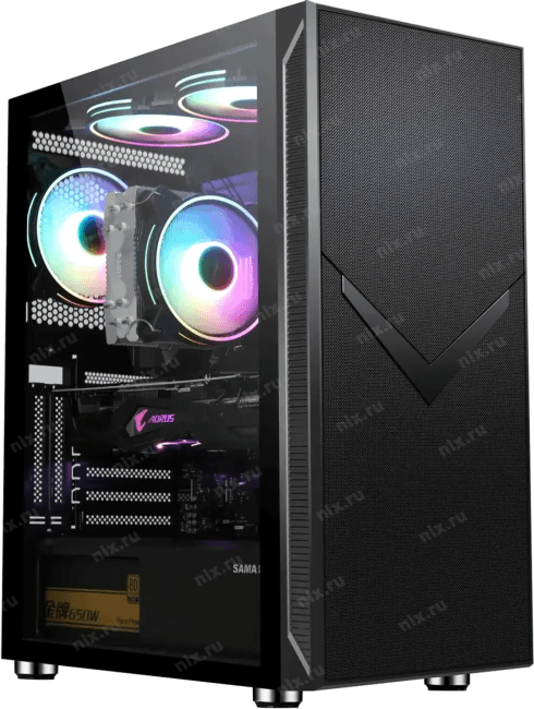 ACC-3501 Корпус Accord 3501 черный без БП ATX 2xUSB2.0 1xUSB3.0 1xUSB3.1  audio bott PSU