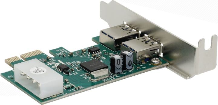 Контроллер Orient NC-3U2PELP, PCI-E USB 3.0, 2 порта, Low Profile