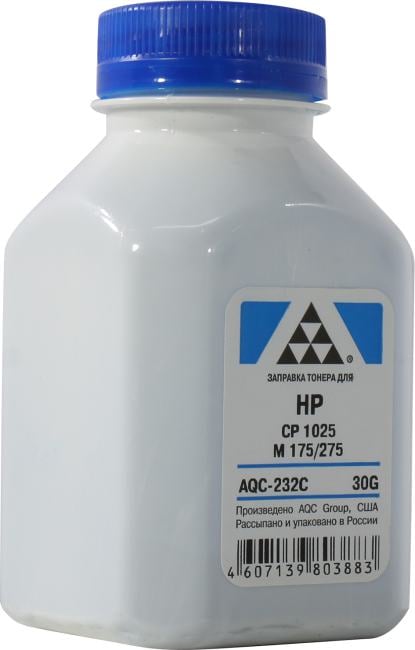 Тонер AQC-232C Cyan для HP CLJ  CP1025 30 г