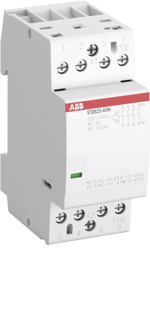Контактор ABB 1SAE231111R0640, ESB25-40N-06, 25А, 4НО, 230В AC/DC