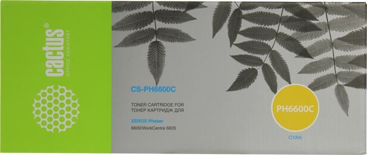 Картридж Cactus 106R02233 CS-PH6600C голубой (6000стр.)  для Xerox Ph