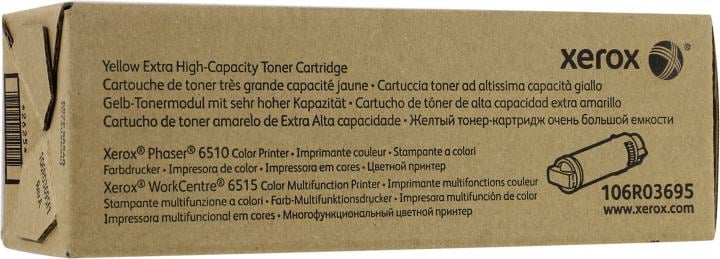 XEROX 106R03695 Тонер-картридж экстра-повышенной емкости для Phaser 6510/6515 жёлтый, 4300 стр.