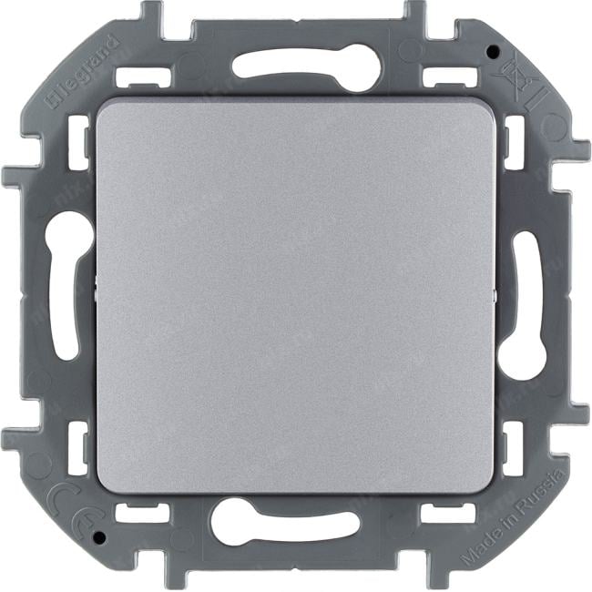 Legrand 673602 Выключатель одноклавишный INSPIRIA 10 AX 250 В~  алюминий  (673602)