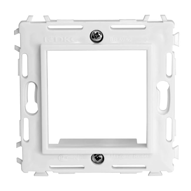 DKC / ДКС 75020W Каркас одноместный, с распорными лапками, белый RAL 9010, 2М, "BRAVA"