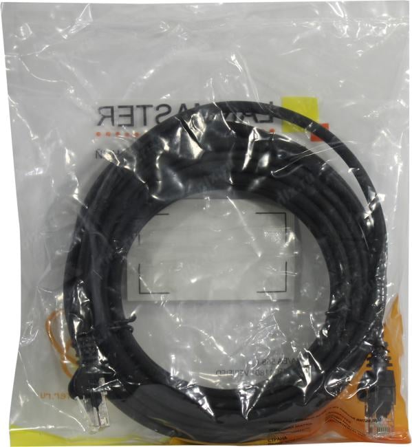 Lanmaster <LAN-PC45/U5E-5.0-BK> Patch Cord UTP  кат.5e  LSZH,  5м, чёрный