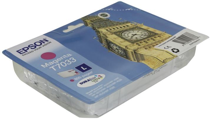 Картридж T7033 <C13T70334010> Magenta для Epson  WorkForce Pro WP-4015/4025/4095/4515/4525/4535/4545/4595