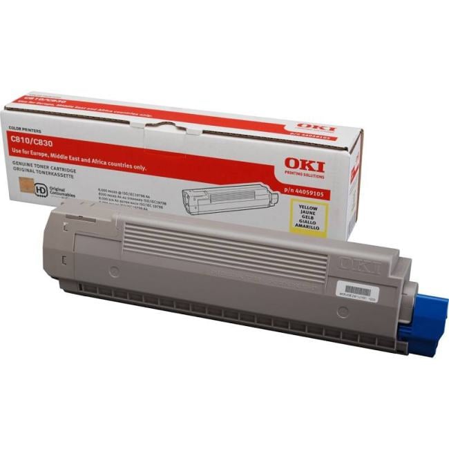 Тонер-картридж Oki  C810/830 8K (yellow)