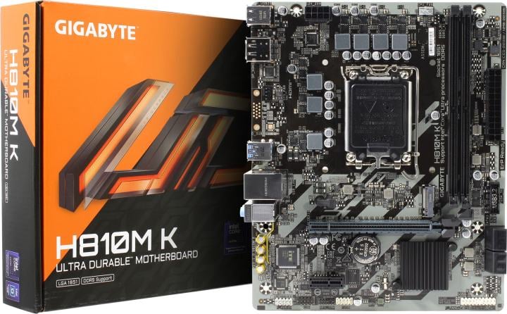 GIGABYTE H810M K (RTL) LGA1851 <H810> PCI-E HDMI+DP GbLAN  SATA MicroATX 2DDR5