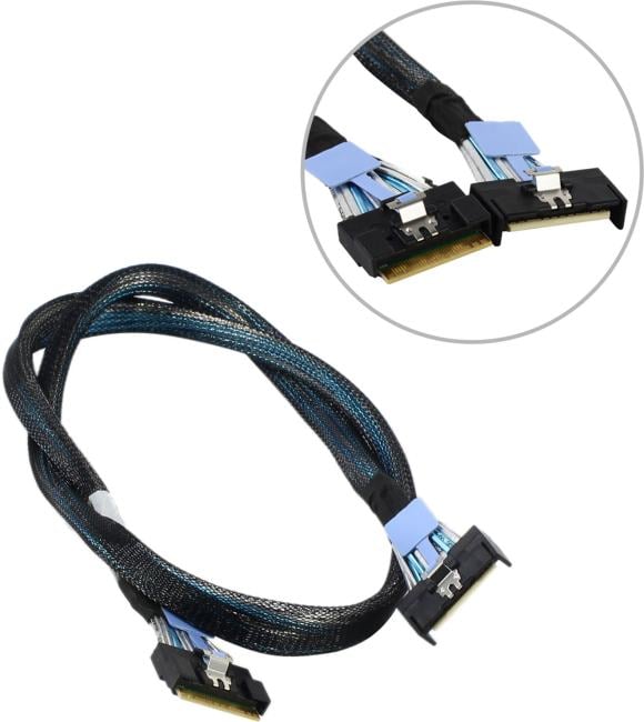 Кабель Gooxi 3.05.192.1076, MCIO x8 — SFF-8654, 0.78 м