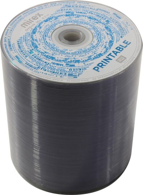 DVD+R Disc Mirex   4.7Gb  16x  <уп. 100 шт> (technology),  printable  <209768>