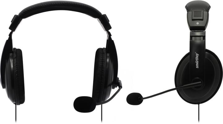 Наушники с микрофоном SmartBuy Commando SBH-7000 (шнур 2.5м,  с регулятором громкости)