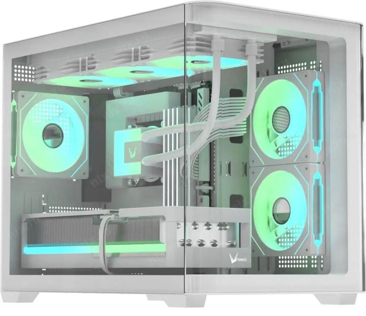 Корпус Formula V Crystal U2M Floe, mATX, Mini-Tower, черный, без БП (CRYSTAL U2M FLOE)