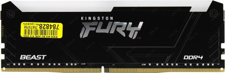 Kingston Fury RGB <KF432C16BB2AK2/32> DDR4 DIMM 32Gb KIT  2*16Gb<PC4-25600>  CL16