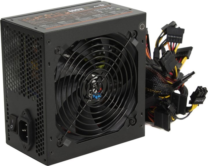 Блок питания Aerocool KCAS PLUS 800W, ATX, 80+ Bronze, 800W