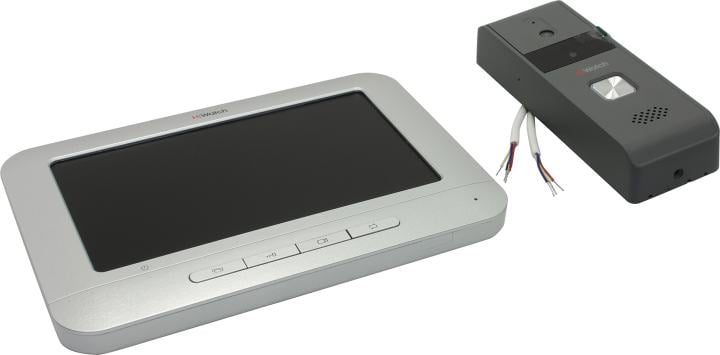 HIKVISION <DS-D100K> Видеодомофон (7", 800x480 + Cam. 720x576, PAL,  микрофон,  LED)