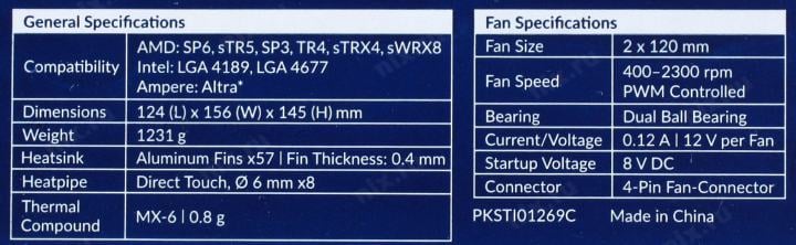 Arctic <ACFRE00133B> Freezer 4U-M  (4пин,  4677/4189/SP3/SP6/TR4/sTRX4/sWRX8,  400-2300об/мин, Al+тепл.трубки)