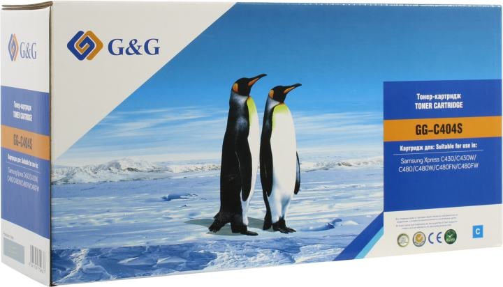 Картридж G&G GG-C404S Cyan для  Samsung  SL-C430/C430W/C480/C480W/C480FW