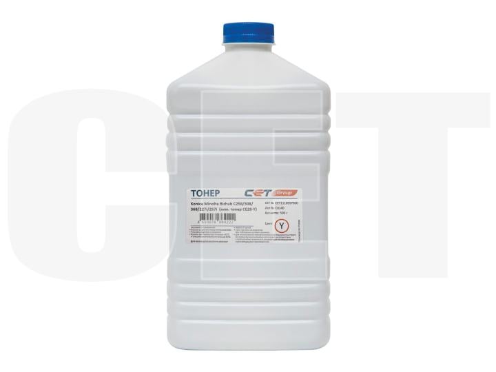 Тонеры и девелоперы Тонер CE28-Y (CPT) TN-324Y/227Y для KONICA MINOLTA Bizhub C258/308/368/227i/257i (Japan) Yellow, 500г/бут, CET111055Y500, TN-324Y/227Y