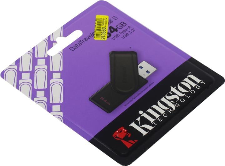 Kingston DataTraveler Exodia S <DTXS/64GB> USB3.2 Flash Drive  64Gb  (RTL)