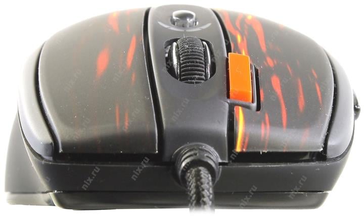 A4Tech Game Laser Mouse <XL-750BK-Fiery Red> (3600dpi) (RTL)  USB  7btn+Roll