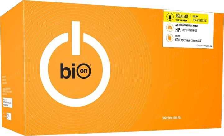 Bion BCR-W2032X-NC Картридж для HP {LaserJet Pro M454/MFP M479} (6000  стр.), Желтый, без чипа