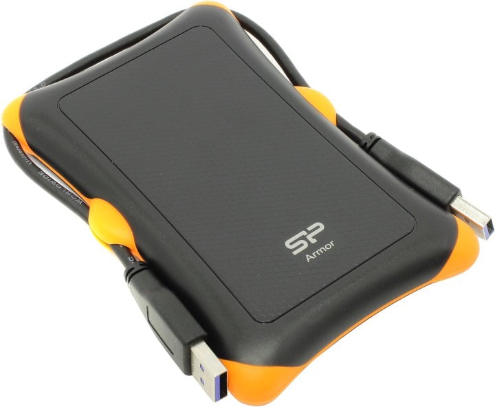 Silicon Power <SP020TBPHDA30S3K> Armor A30 Black-Yellow USB3.0 Portable 2.5"  HDD  2Tb  EXT (RTL)