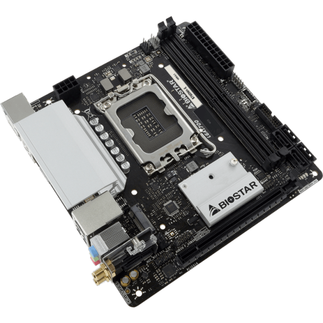 Материнская плата Biostar B760NH-E Soc-1700 Intel B760 2xDDR5 mini-ITX  AC`97  8ch(7.1)  2.5Gg RAID+HDMI+DP