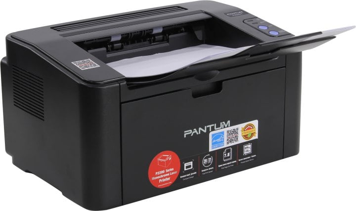 Принтер лазерный Pantum P2207, A4, 20ppm, 1200×1200dpi, USB