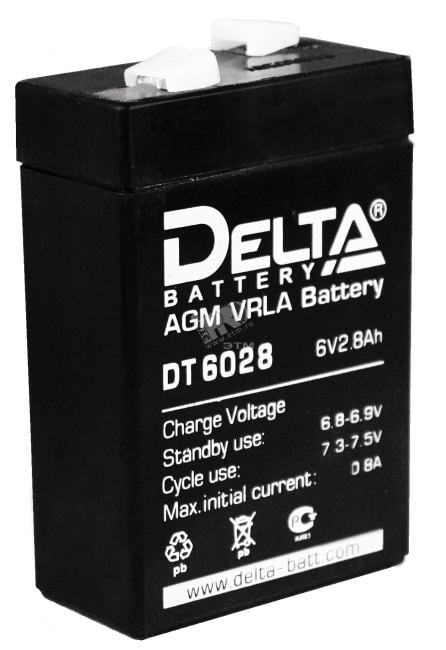 Аккумулятор  Delta DT 6028