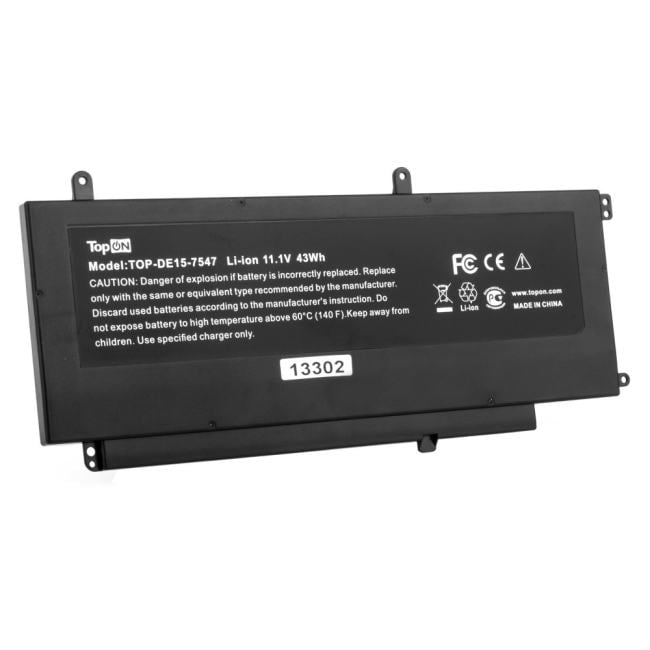 Аккумулятор для ноутбука TopON TOP-DE15-7547, 11.1V 3800mAh