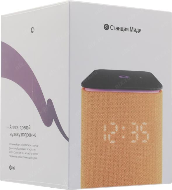 Яндекс Станция Миди <YNDX-00054ORG> (24W, Zigbee, WiFi,  Bluetooth,  голосовой  помощник Алиса)