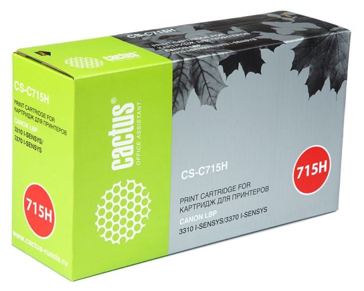 Картридж лазерный Cactus CS-C715H черный (7000 стр.) для Canon LBP 3310 i-Sensys/3370 i-Sensys
