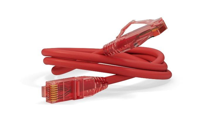 Кабельная сборка Hyperline PC-LPM-UTP-RJ45-RJ45-C5e-1.5M-LSZH-RD Патч-корд U/UTP, Cat.5e (100% Fluke Component Tested), LSZH, 1.5м, красный