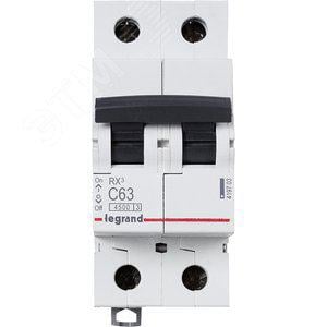 Выключатель Legrand 419703, RX3, 2P, C63A, 4.5кА