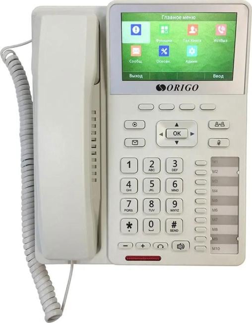 Origo OPH500/A1B Телефон/ IP-телефон с цветным дисплеем 4.3", 1x1000Base-T PoE,  1x1000Base-T, 4 SIP-аккаунта