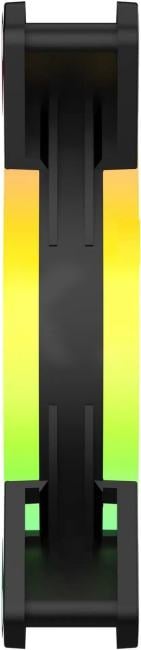 Вентилятор для корпуса GMNG GG-CF120ARGB2-PWMBK ARGB 120х120x25 черный  4-pin 28дБ Ret