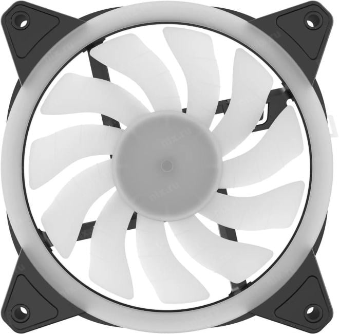Вентилятор для корпуса GMNG GG-CF120ARGB2-PWMBK ARGB 120х120x25 черный  4-pin 28дБ Ret