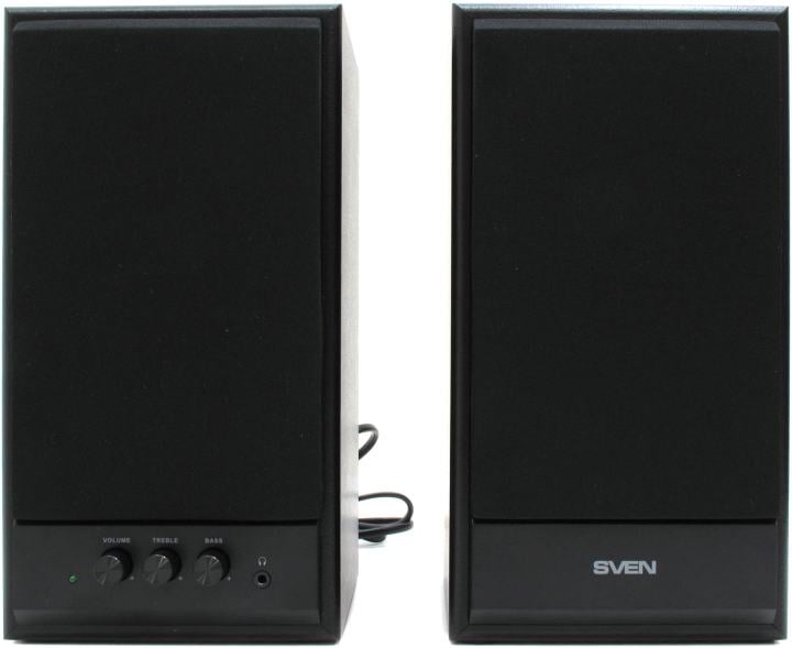 Колонки SVEN SPS-702 Black  (2x20W,  дерево)