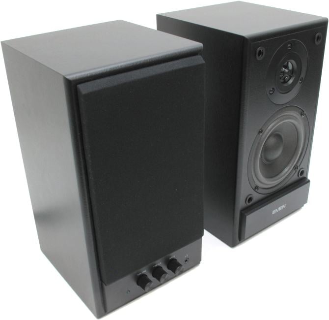 Акустическая система SVEN SPS-702, 2.0, 2×20Вт, черный