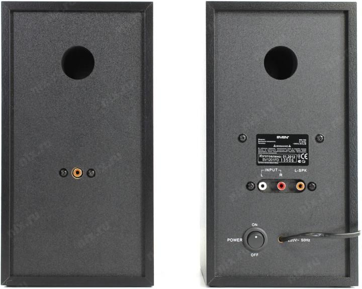 Колонки SVEN SPS-702 Black  (2x20W,  дерево)