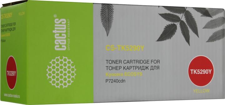 Картридж Cactus CS-TK5290Y Yellow для  Kyocera Ecosys P7240cdn