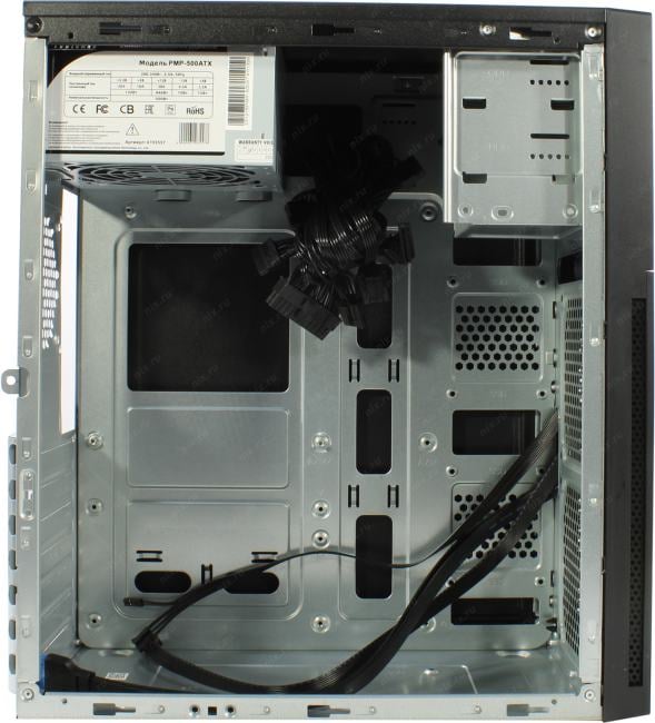 Minitower Powerman <DA816BK>  ATX 500W (24+2x4+2x6/8пин)