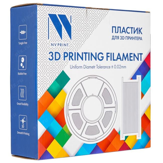 NV-3D-ABS-BLUE Филамент NVPRINT ABS Blue для 3D печати диаметр 1.75мм  длина 330 метров масса  1  кг