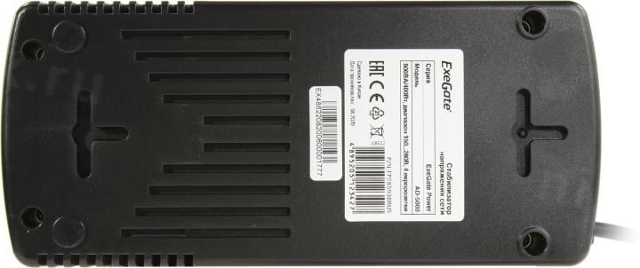 Стабилизатор Exegate Power AD5000-800 <EP285938RUS> (вх.150-280V, вых.220V±10%,  800VA,  4  розетки Euro)