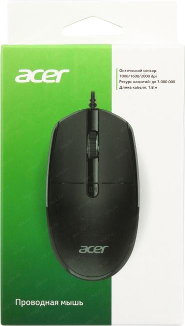 Acer Optical Mouse OMW401 <ZL.MCEEE.031>  (RTL) USB 4btn+Roll