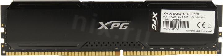 ADATA XPG Gammix D20 <AX4U32008G16A-DCBK20> DDR4 DIMM 16Gb KIT  2*8Gb <PC4-25600> CL16